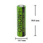 orion 1.2v 2200mah nimh aa pil