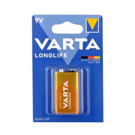 varta longlife 9v alkalin pil