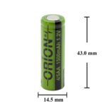 Orion 4/5AA 1.2V 1500mAh Ni-MH Başsız Pil (1.5A)