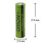 Orion 7/5A 1.2V 4500mAh Ni-MH Başsız Pil (4.5A)