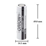 Orion AA 1.2V C 1000mAh Ni-Cd Başsız Pil (3A)