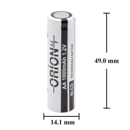 Orion AA 1.2V C 1000mAh Ni-Cd Başsız Pil (3A)