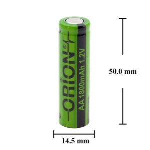 Orion AA 1.2V 1800mAh Ni-MH Başsız Pil (1.8A)
