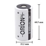 Orion D 1.2V 4500mAh Ni-Cd Başsız Pil (13A)