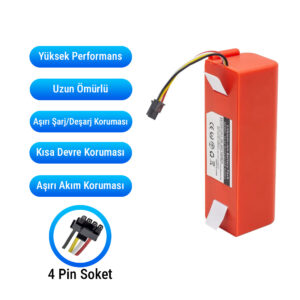 14.4v 5200mah robot süpürge bataryası