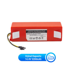 14.4v 5200mah turuncu kutu robot süpürge bataryası