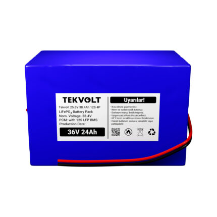 Tekvolt 36V 24Ah LiFePO4 Batarya