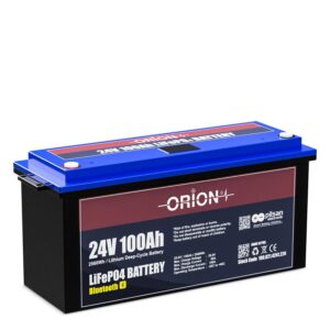 Orion 24V 100Ah LiFePO4 Ekranlı Bluetoothlu Akü