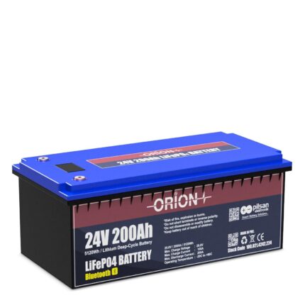 Orion 24V 200Ah LiFePO4 Dijital Ekranlı Bluetoothlu Akü