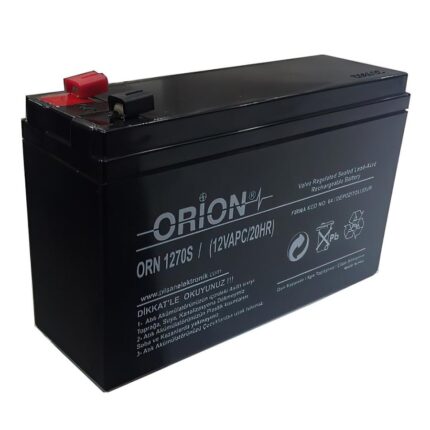Orion 12V 7Ah Bakımsız Kuru Akü
