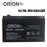 Orion 12V 7A Kuru Akü İnce Kasa