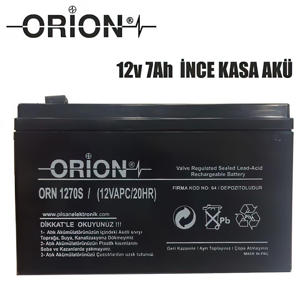 orion-12v-7ah-bakimsiz-kuru-aku-orn1270s-ince-3 Orion 12V 7A Kuru Akü İnce Kasa