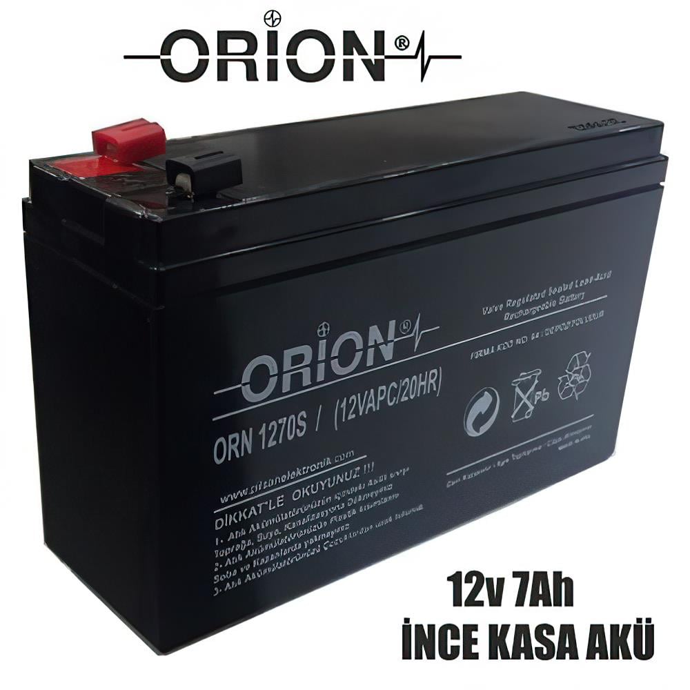 orion-12v-7ah-bakimsiz-kuru-aku-orn1270s-ince-4 Orion 12V 7Ah Bakımsız Kuru Akü İnce Kasa