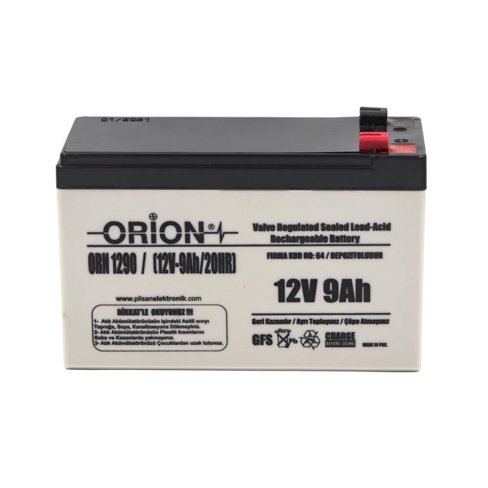 orion-12v-9ah-bakimsiz-kuru-aku-orn1290 Orion 12V 9Ah Kuru Akü