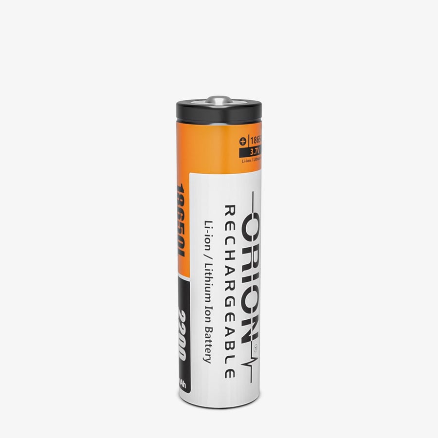 orion-3v7-2200mah-5c-li-ion-18650-basli-pil Orion 18650 3.7V 2200mAh 5C Li-ion Başlı Pil (11A)