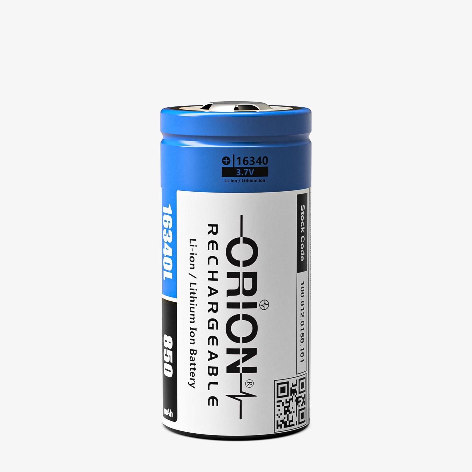 orion-3v7-850mah-3c-li-ion-16340-pil Orion 14340 RCR123A 3.7V 850mAh 3C Li-ion Pil (2.55A)