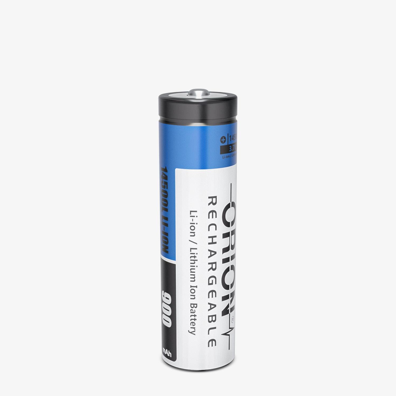 orion-3v7-900mah-3c-li-ion-14500-basli-pil Orion 14500 3.7V 900mAh 3C Li-ion Başlı Pil Başlı (2.7A)