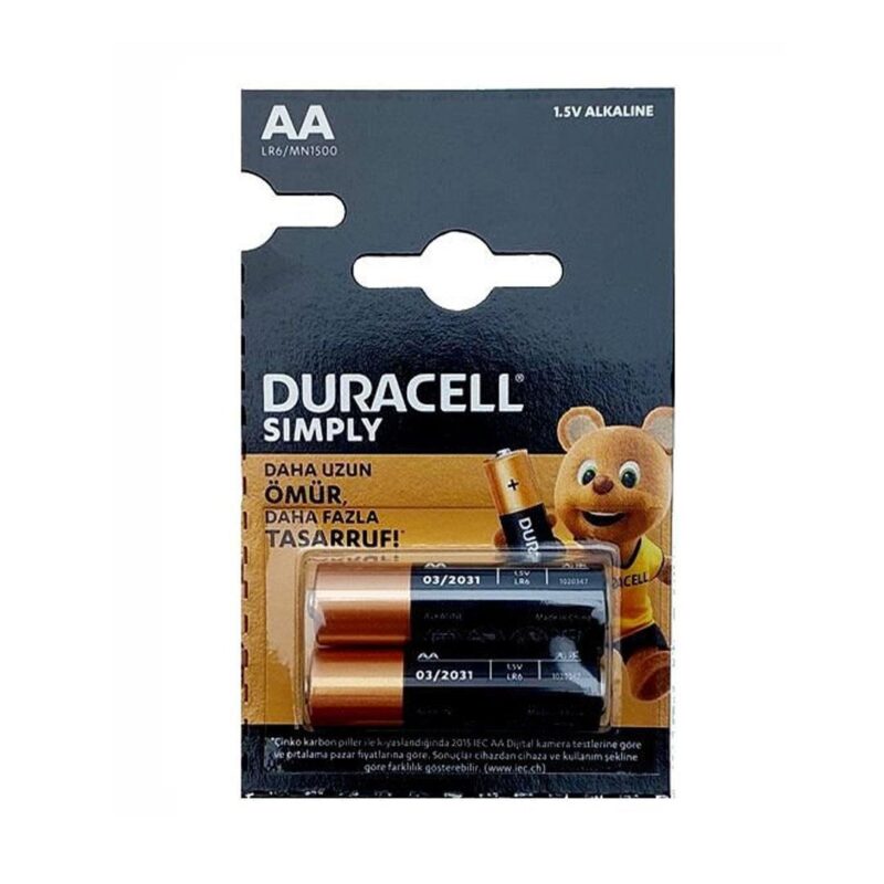duracell simply kalem pil