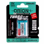 Orion 9V 250mAh Şarj Edilebilir Ni-Mh Pil