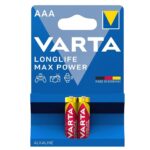 Varta 4703 Longlife Max Power AAA Alkalin İnce Kalem Pil 2’li Paket