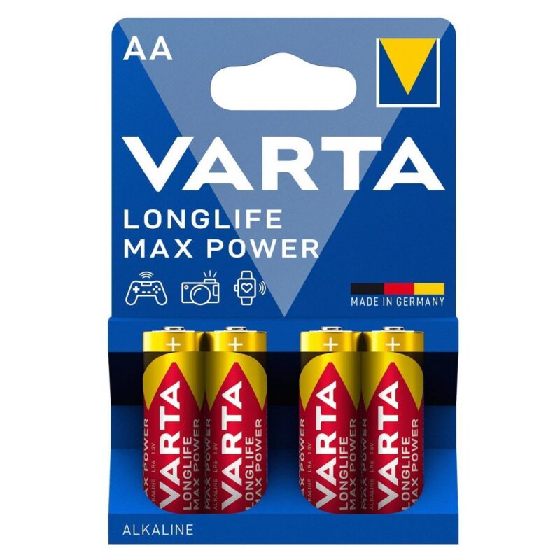 Varta 4706 Longlife Max Power Alkalin AA Kalem Pil 4’lü Paket