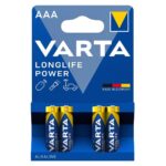 Varta 4903 Longlife Power AAA Alkalin İnce Kalem Pil 4’lü Paket