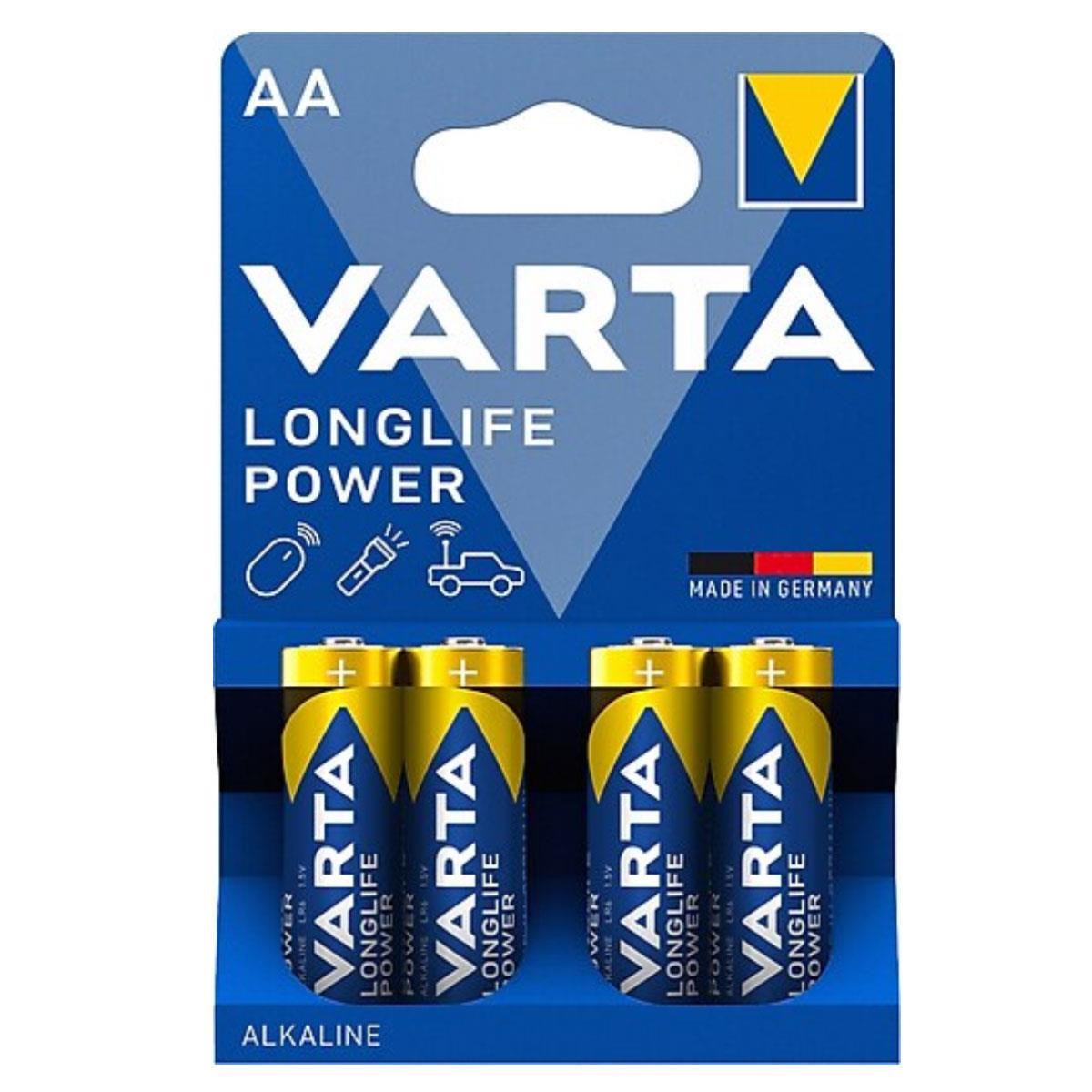 varta-4906-longlife-power-alkalin-aa-kalem-pil-4lu-paket Varta 4906 Longlife Power Alkalin AA Kalem Pil 4’lü Paket