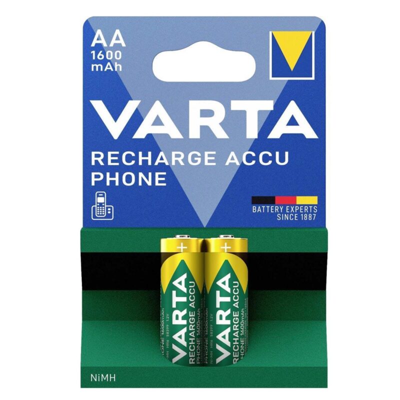 Varta 58399 Phone 1600mAh AA Şarj Edilebilir Kalem Pil 2'li Paket