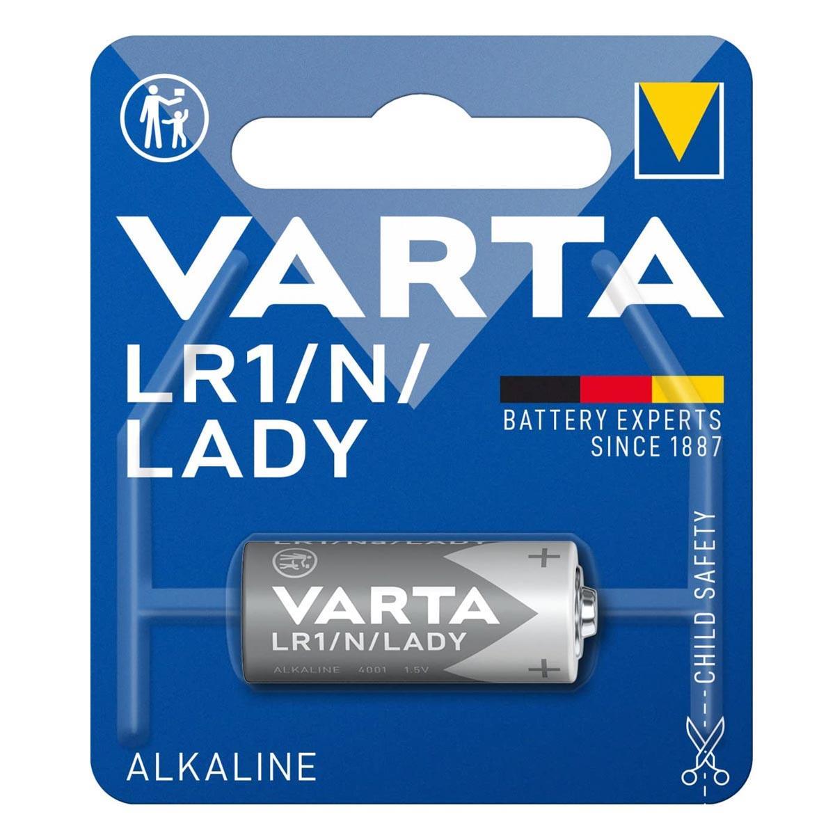 varta-lr1-n-lady-1v5-alkalin-pil Varta 4001 LR1/N/Lady 1.5V Alkalin Pil
