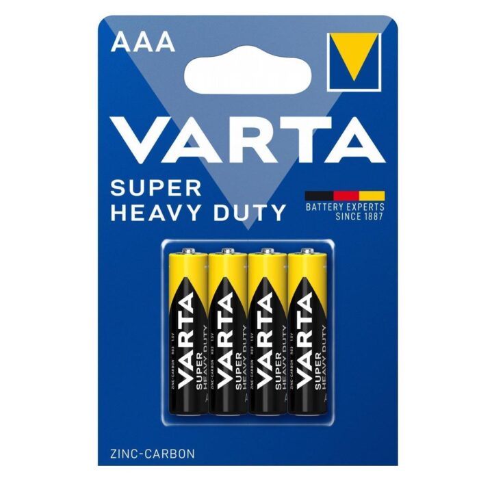 Varta Super Heavy Duty AAA Alkalin İnce Kalem Pil 4’lü Paket