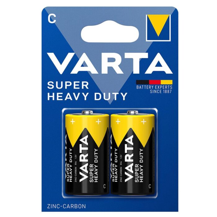 Varta Super Heavy Duty C Orta Boy Pil 2’li Paket