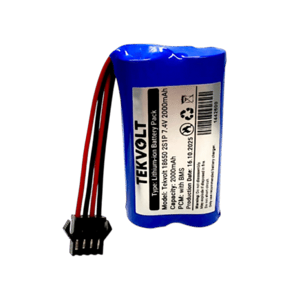 Tekvolt 7.4V 2000mAh 18650 Li-ion SM-4P Soket RC Oyuncak Pili