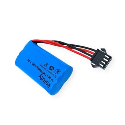 Voltify 7.4V 14500 900mAh RC Oyuncak Araba Pili -  SM-4P Soket - 4 Kablolu